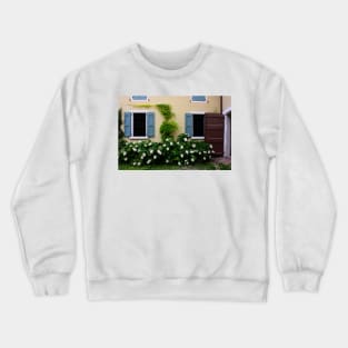 Farmhouse Wall with Windows. Campogalliano, Italy 2011 Crewneck Sweatshirt